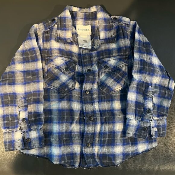 Kids Diesel Button Down Shirt - Picture 1 of 4